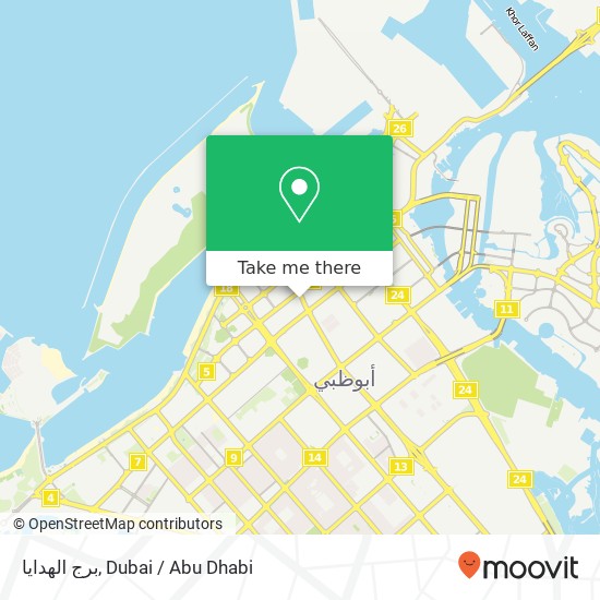 برج الهدايا map