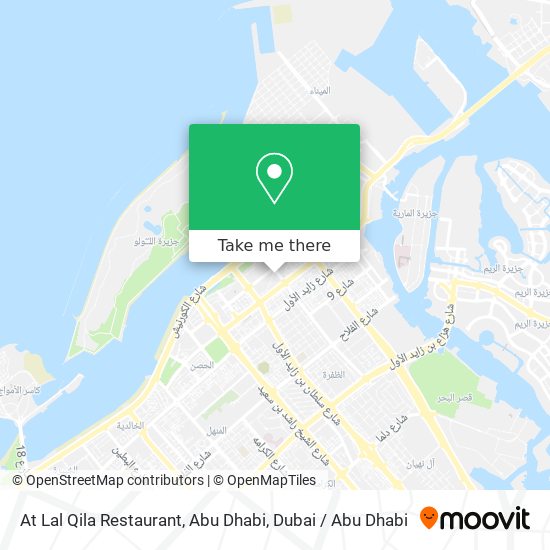 At Lal Qila Restaurant, Abu Dhabi map