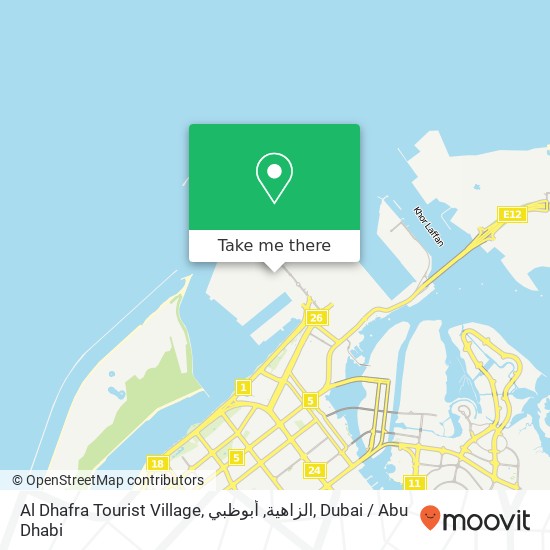Al Dhafra Tourist Village, الزاهية, أبوظبي map