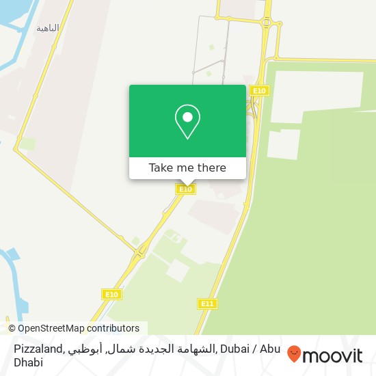 Pizzaland, الشهامة الجديدة شمال, أبوظبي map