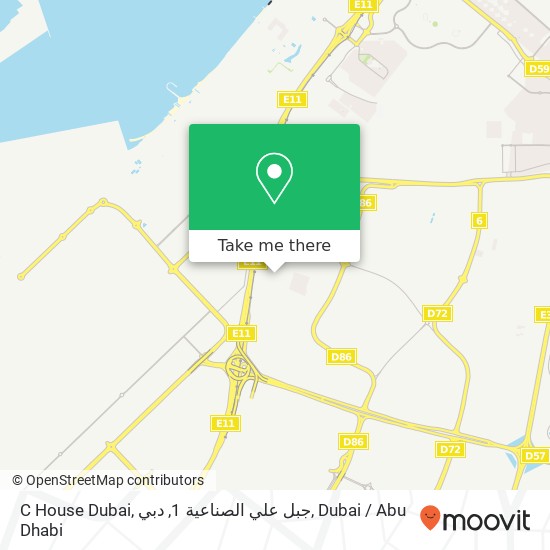 C House Dubai, جبل علي الصناعية 1, دبي map