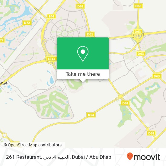 261 Restaurant, الحبيه 4, دبي map