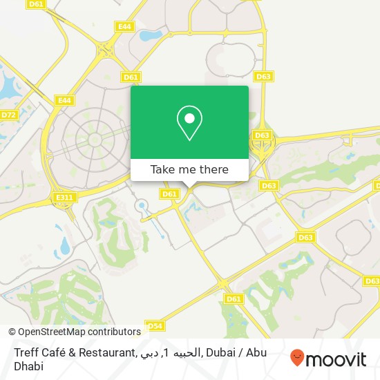 Treff Café & Restaurant, الحبيه 1, دبي map