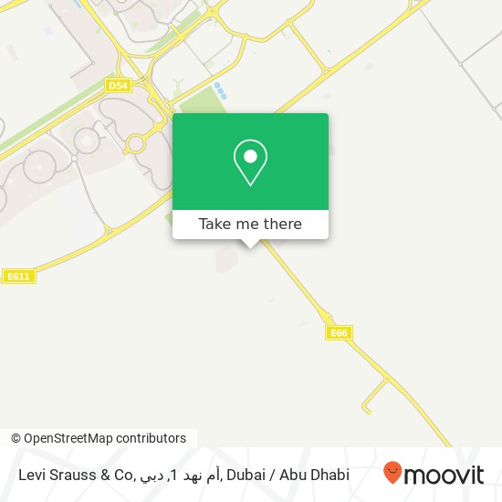 Levi Srauss & Co, أم نهد 1, دبي map