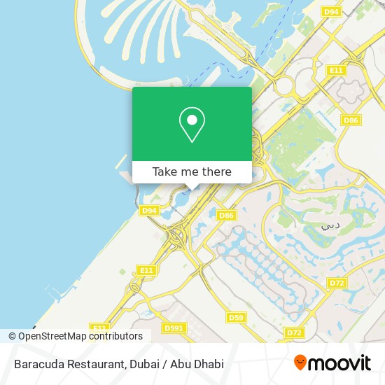 Baracuda Restaurant map