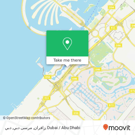 زافران, مرسى دبي, دبي map