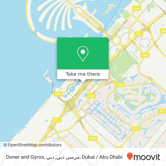 Doner and Gyros, مرسى دبي, دبي map