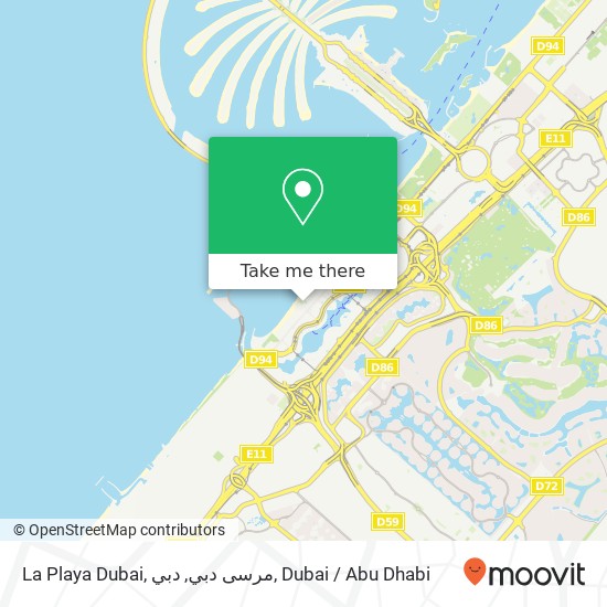 La Playa Dubai, مرسى دبي, دبي map