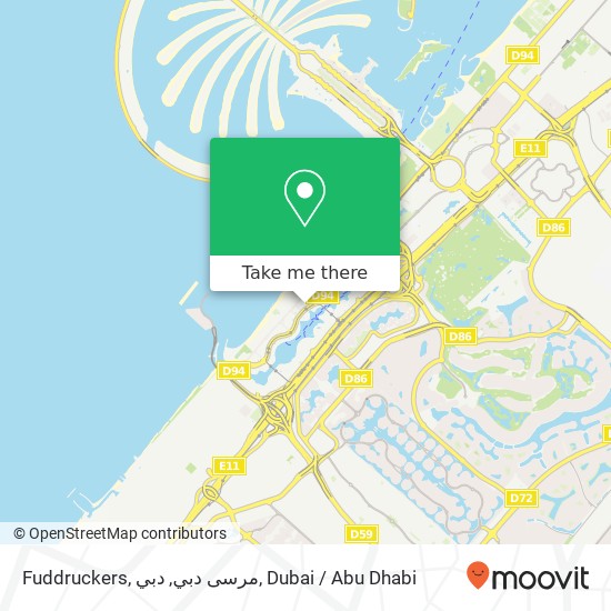 Fuddruckers, مرسى دبي, دبي map