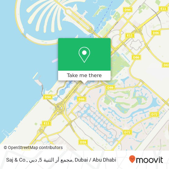 Saj & Co., مجمع أر الثنية 5, دبي map