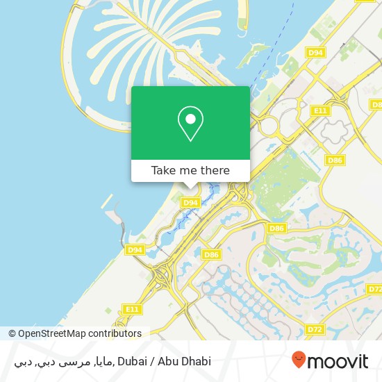 مايا, مرسى دبي, دبي map