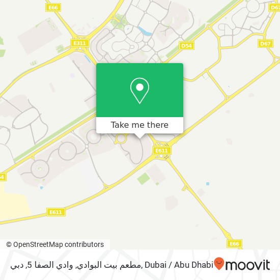 مطعم بيت البوادي, وادي الصفا 5, دبي map