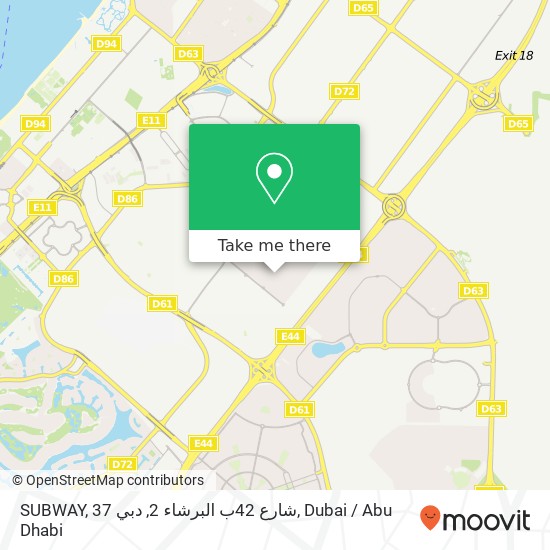 SUBWAY, 37 شارع 42ب البرشاء 2, دبي map