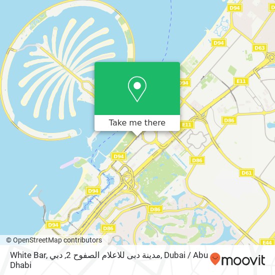 White Bar, مدينة دبى للاعلام الصفوح 2, دبي map