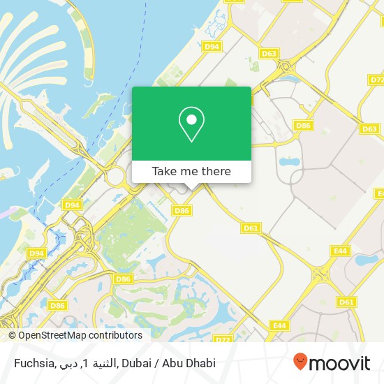 Fuchsia, الثنية 1, دبي map