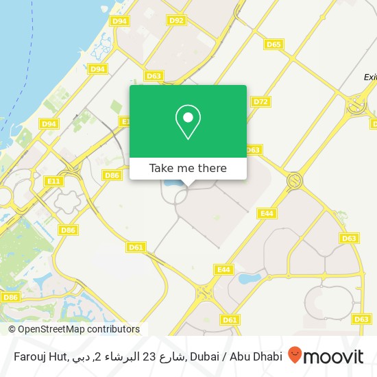 Farouj Hut, شارع 23 البرشاء 2, دبي map