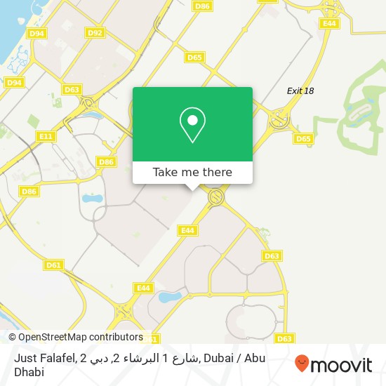 Just Falafel, 2 شارع 1 البرشاء 2, دبي map