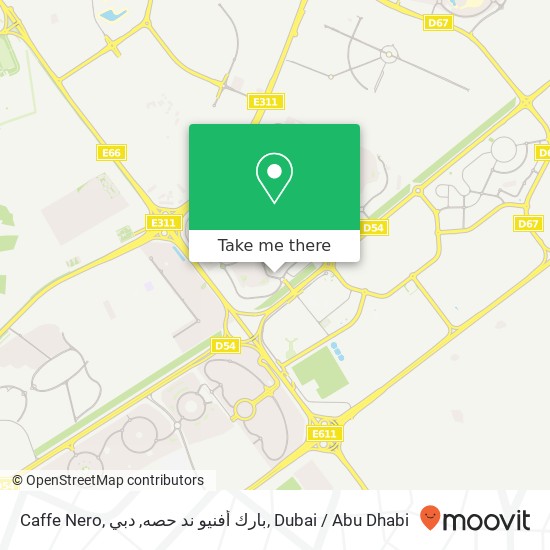 Caffe Nero, بارك أفنيو ند حصه, دبي map