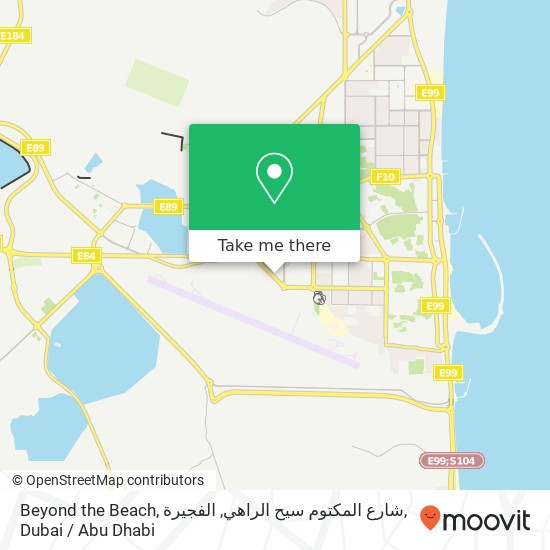 Beyond the Beach, شارع المكتوم سيح الراهي, الفجيرة map