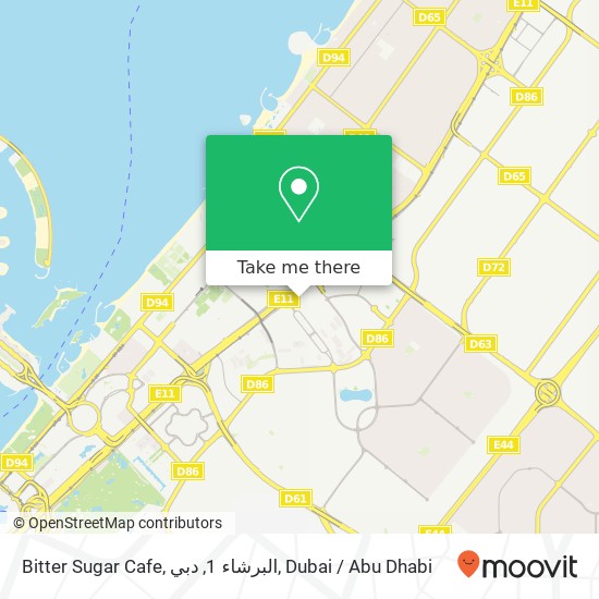 Bitter Sugar Cafe, البرشاء 1, دبي map