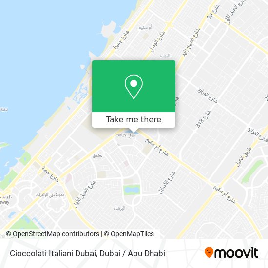 Cioccolati Italiani Dubai map