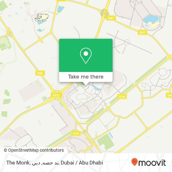 The Monk, ند حصه, دبي map