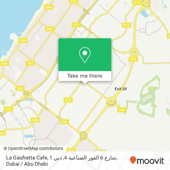 La Gaufrette Cafe, 1 شارع 6 القوز الصناعية 4, دبي map