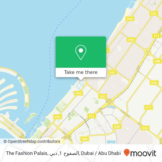 The Fashion Palais, الصفوح 1, دبي map