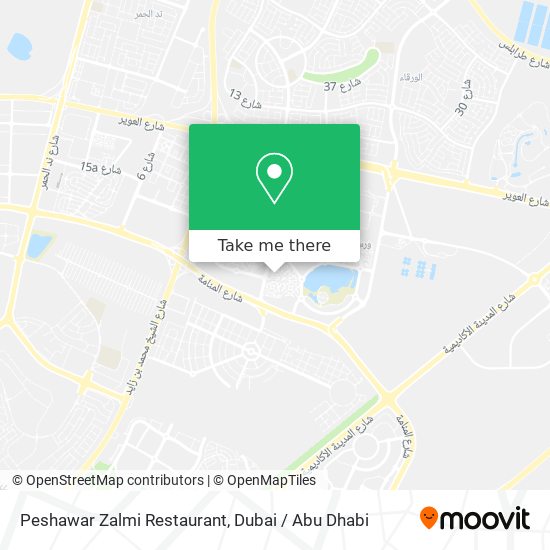 Peshawar Zalmi Restaurant map