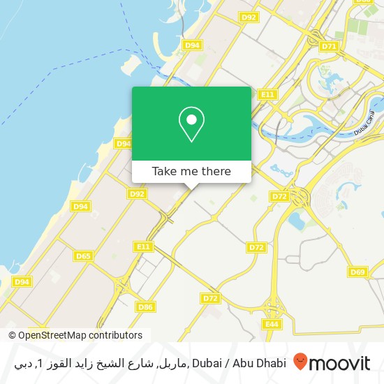 ماربل, شارع الشيخ زايد القوز 1, دبي map