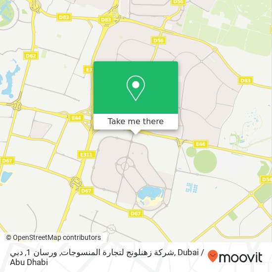 شركة زهنلونج لتجارة المنسوجات, ورسان 1, دبي map