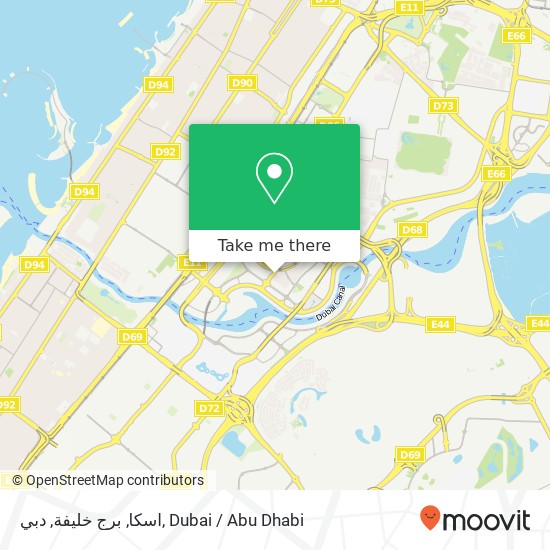 اسكا, برج خليفة, دبي map