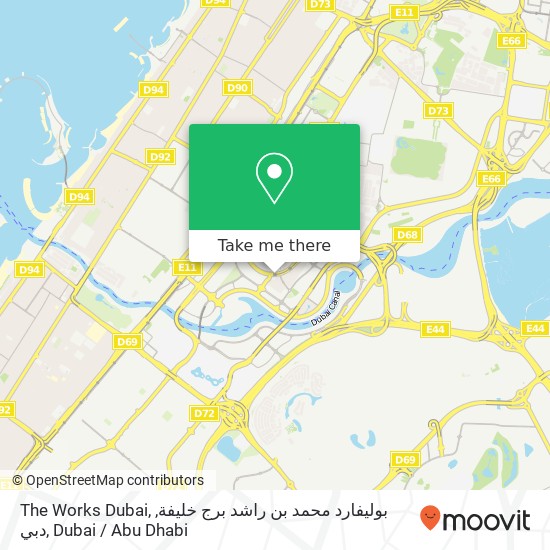 The Works Dubai, بوليفارد محمد بن راشد برج خليفة, دبي map