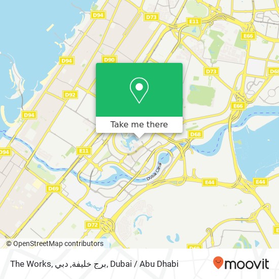 The Works, برج خليفة, دبي map