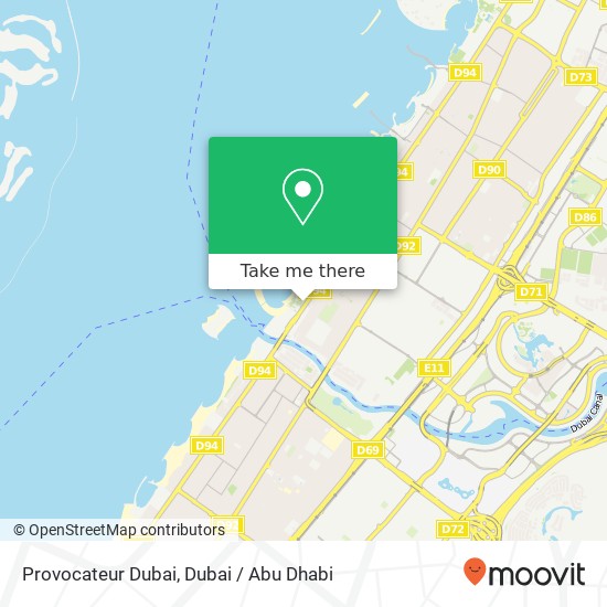 Provocateur Dubai map