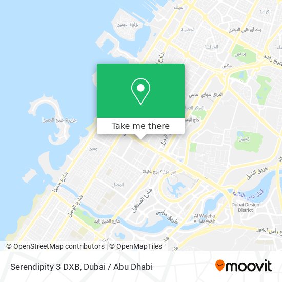 Serendipity 3 DXB map