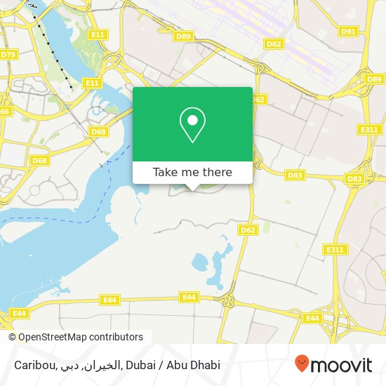 Caribou, الخيران, دبي map