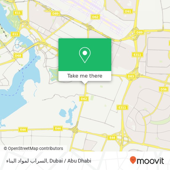 السراب لمواد البناء map