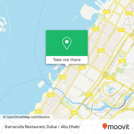 Barracuda Restaurant, 1D شارع 2 جميرا 2, دبي map