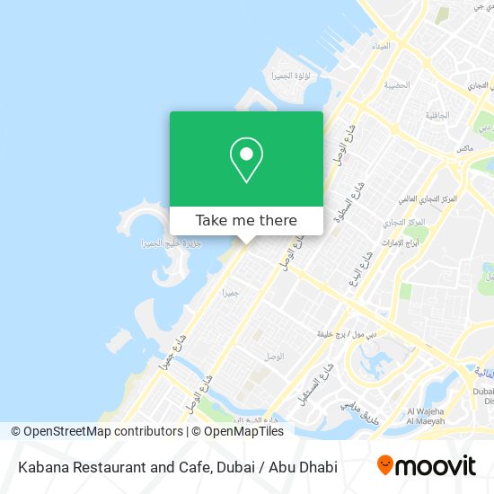 Kabana Restaurant and Cafe map