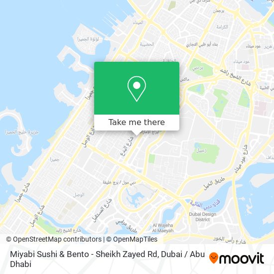 Miyabi Sushi & Bento - Sheikh Zayed Rd map