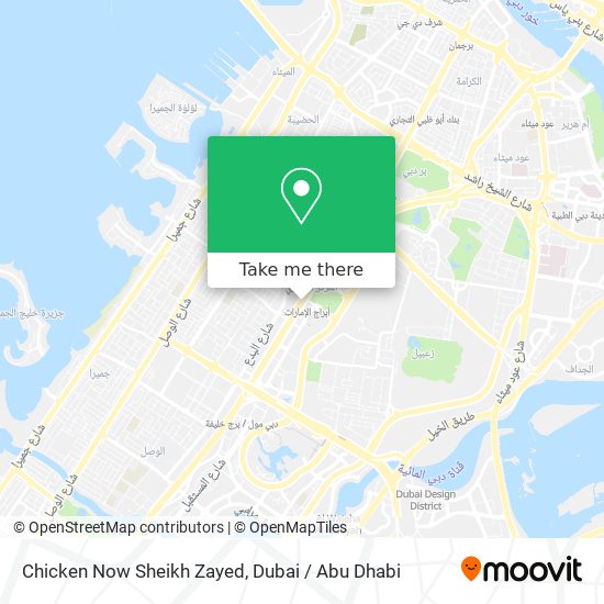 Chicken Now Sheikh Zayed map