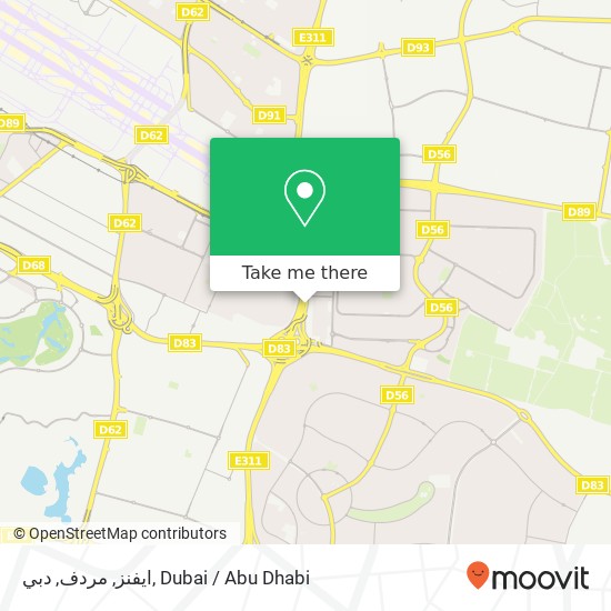 ايفنز, مردف, دبي map