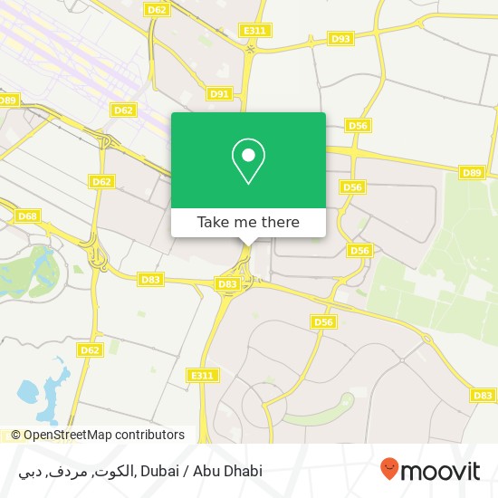 الكوت, مردف, دبي map