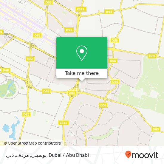 بوسيني, مردف, دبي map