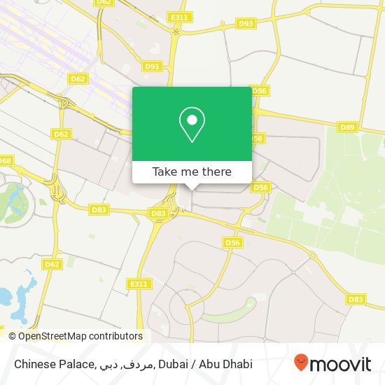 Chinese Palace, مردف, دبي map