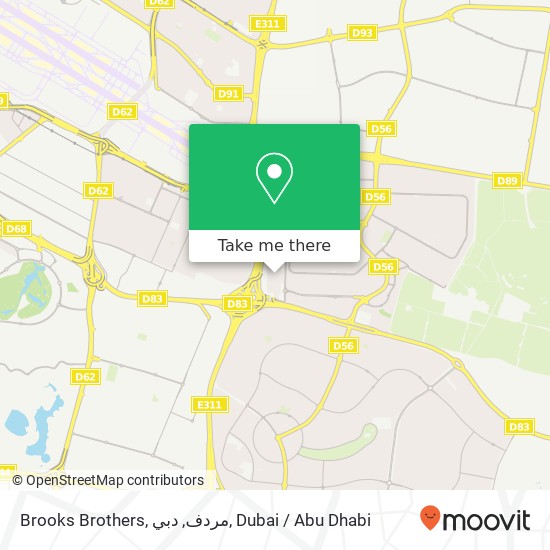 Brooks Brothers, مردف, دبي map