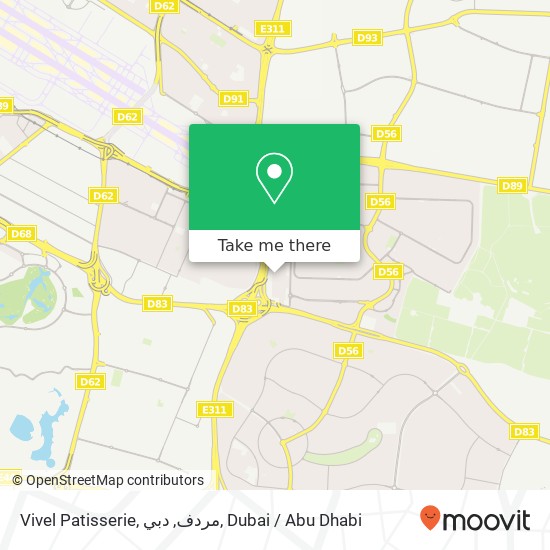Vivel Patisserie, مردف, دبي map