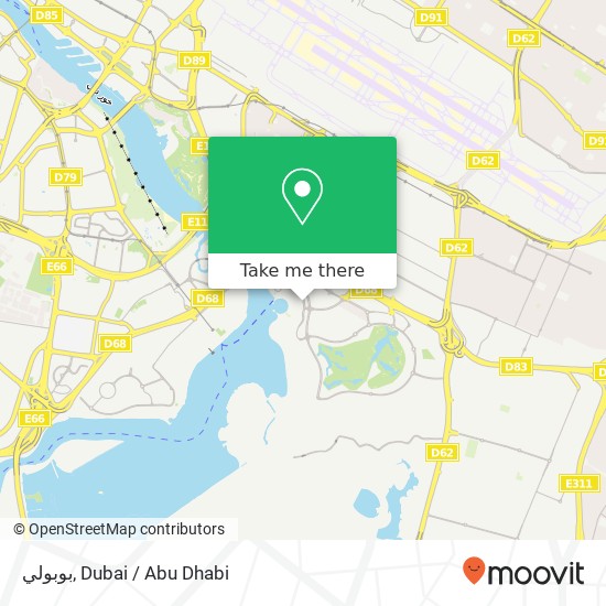 بوبولي, الخيران, دبي map