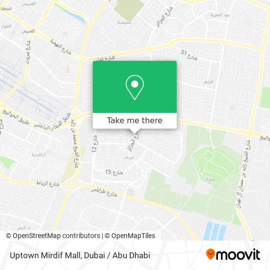 Uptown Mirdif Mall map